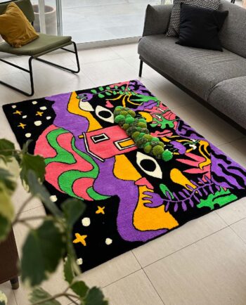 tapete mundo cosmico tufting artesanal chimchim