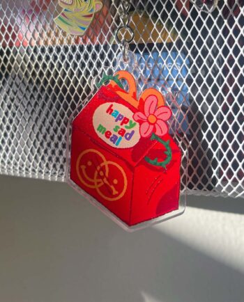 llavero cajita infeliz acrilico chimchim