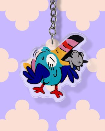 llavero tucan sam acrilico chimchim