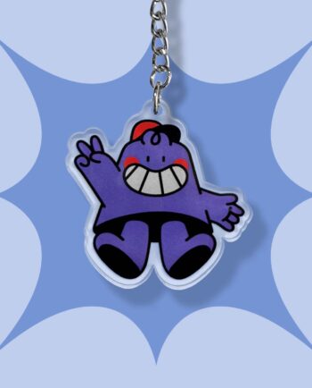 llavero tufty acrílico cono de estambre chimchim