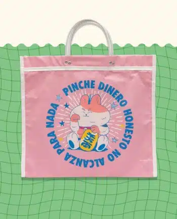 bolsa pinche dinero honesto tote ilustrada chimchim