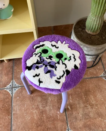 banquito tufting perrito grosero banco ilustrado chimchim