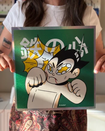 print astroboy fan art glitter ilustración anime chimchim