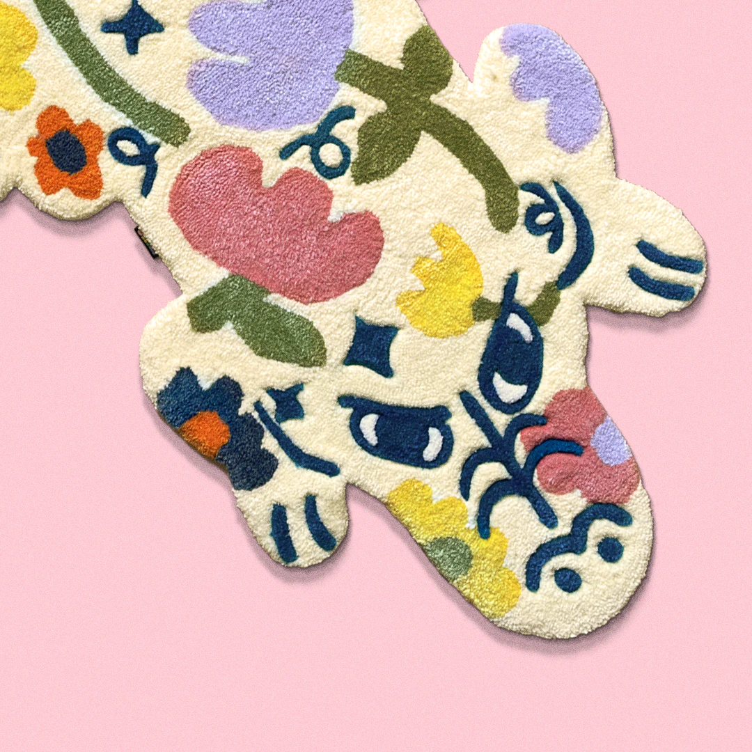 Tapetes tufting prints y accesorios ilustrados ChimChim México